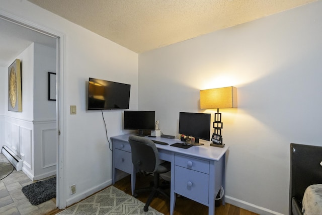 53 Roosevelt Blvd, Enfield, CT 06082 - office space featuring baseboard heating, baseboards, and a textured ceiling
