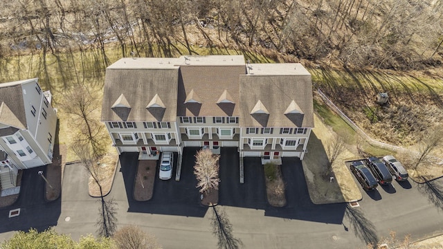 view from above of property
