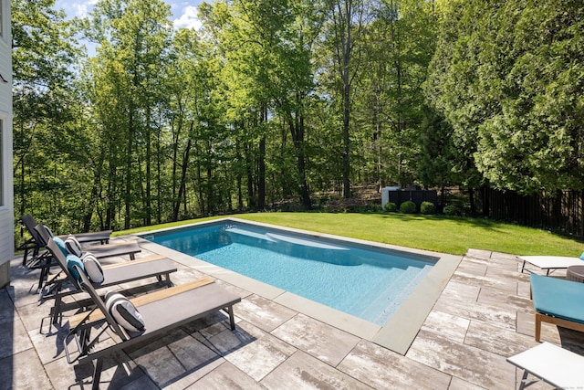 3 Inwood Ln, Woodbury, CT 06798 - outdoor pool featuring a patio and a fenced backyard
