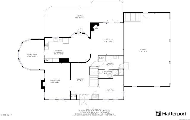 3 Inwood Ln, Woodbury, CT 06798 - view of floor plan / room layout
