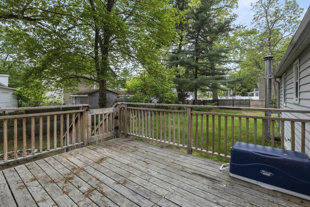 53 Kalish Ave, Enfield, CT 06082 - view of wooden deck