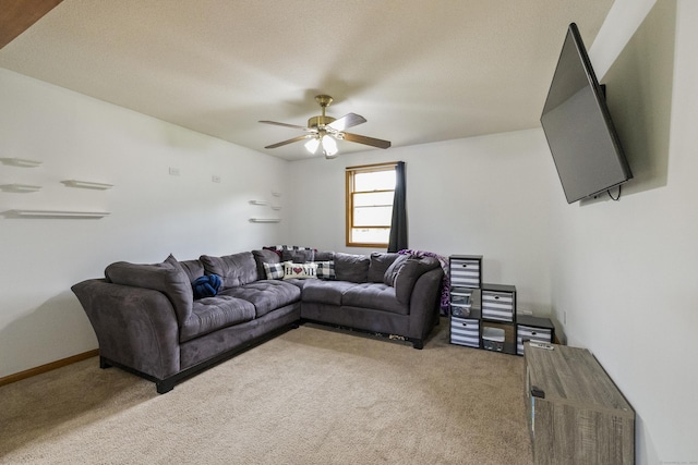 49 First Ave, Enfield, CT 06082 - living room with carpet and ceiling fan