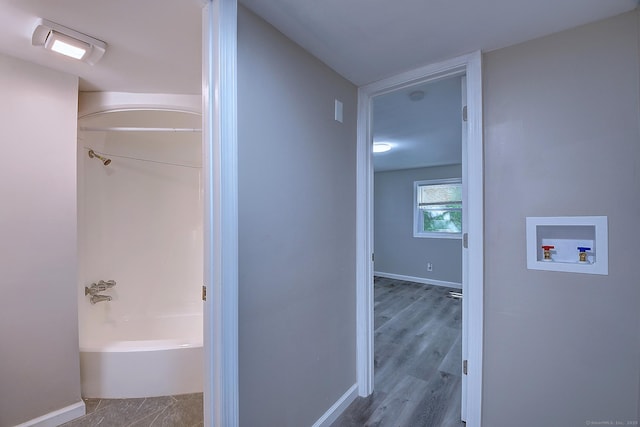 66 Nancy Ln, Naugatuck, CT 06770 - hallway with baseboards and wood finished floors