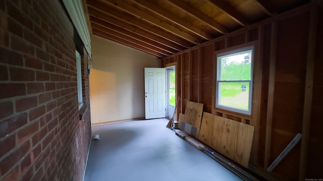 125 Lebanon St, Hartford, CT 06112 - miscellaneous room with tile patterned floors and lofted ceiling