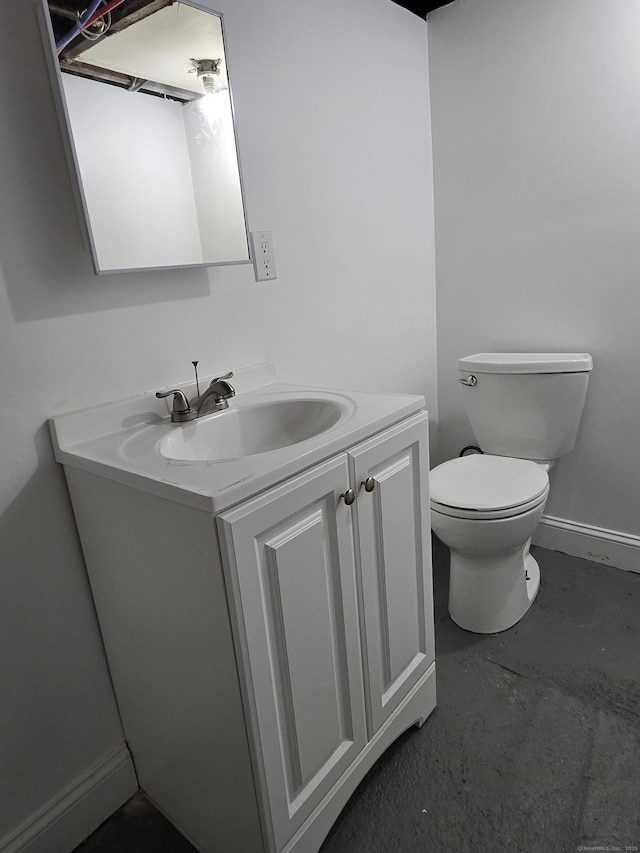 11 Caya Ave, West Hartford, CT 06110 - bathroom with vanity and concrete floors