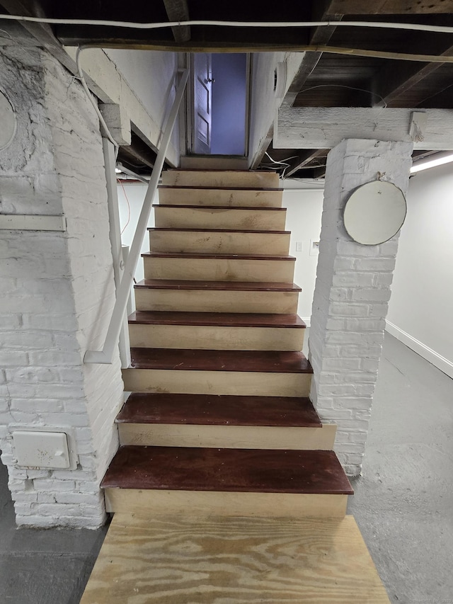 11 Caya Ave, West Hartford, CT 06110 - stairs with baseboards