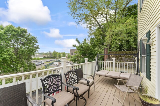1095 Hope St Unit B, Stamford, CT 06907 - view of wooden terrace