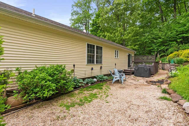 114 Ives Ave, Meriden, CT 06450 - view of yard featuring a wooden deck