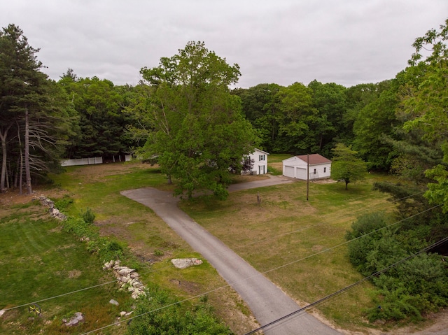 29 Ralph St, Plainfield, CT 06354 - view from above of property with a heavily wooded area