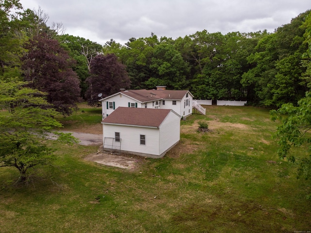 29 Ralph St, Plainfield, CT 06354 - view from above of property featuring a heavily wooded area