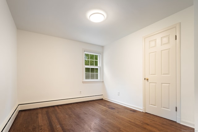90 Beech Rd, New Canaan, CT 06840 - unfurnished room featuring wood finished floors, baseboards, and a baseboard heating unit