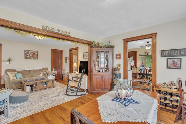 16 Reservoir Rd, Vernon, CT 06066 - living area featuring light wood-style floors and a ceiling fan