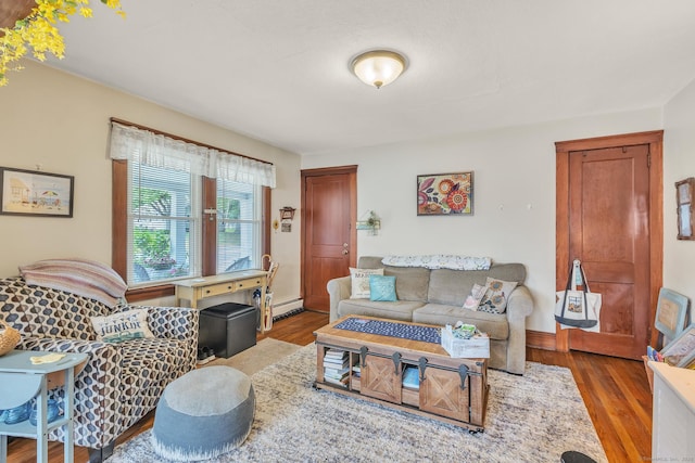 16 Reservoir Rd, Vernon, CT 06066 - living room with wood finished floors and baseboard heating