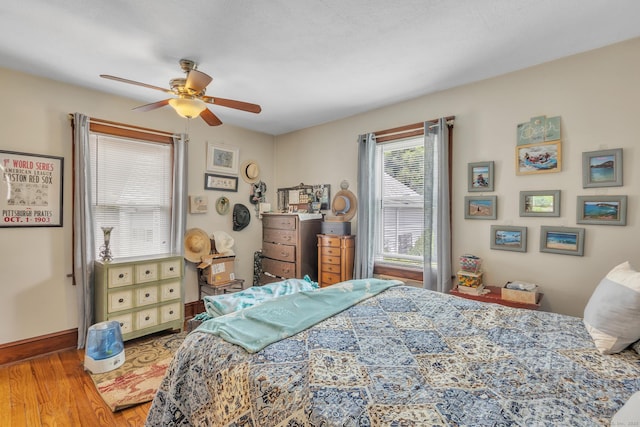 16 Reservoir Rd, Vernon, CT 06066 - bedroom featuring wood finished floors, ceiling fan, and baseboards
