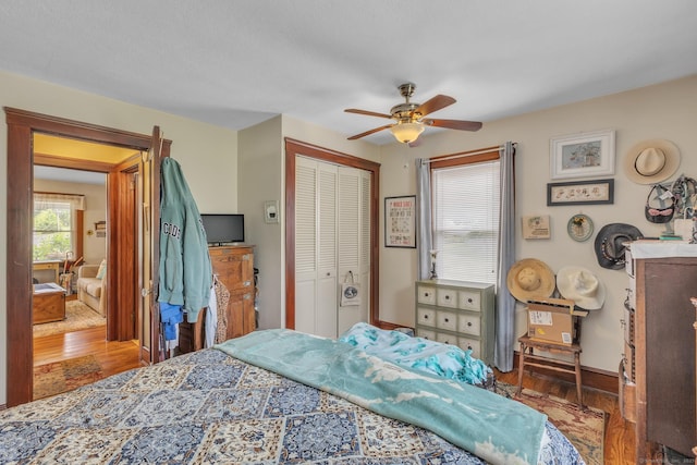 16 Reservoir Rd, Vernon, CT 06066 - bedroom featuring wood finished floors, a closet, and baseboards