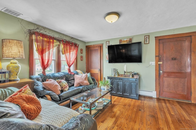 16 Reservoir Rd, Vernon, CT 06066 - living room with a baseboard radiator and wood finished floors