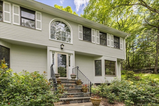 4665 Black Rock Tpke, Fairfield, CT 06824 - view of front of home with entry steps