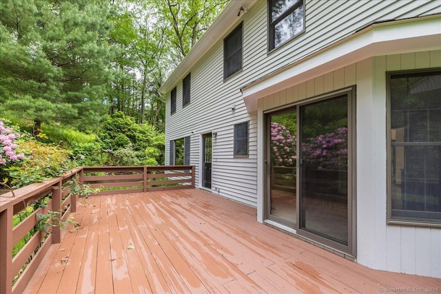 4665 Black Rock Tpke, Fairfield, CT 06824 - view of wooden terrace