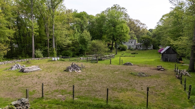 44 Meadow Ridge Dr, Easton, CT 06612 - view of yard featuring an outbuilding