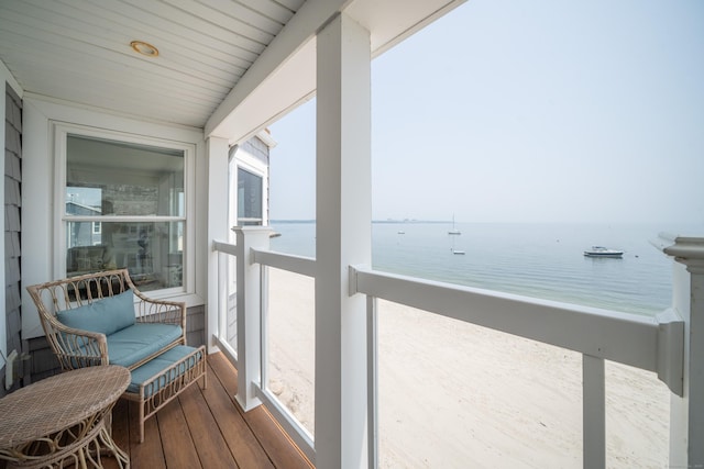 22 Shore Rd, East Lyme, CT 06357 - balcony featuring a water view