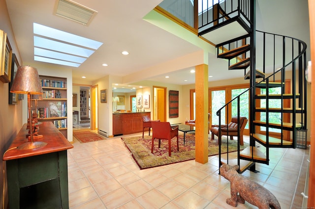 21 Bexley Ct, Goshen, CT 06756 - dining space featuring stairs and recessed lighting