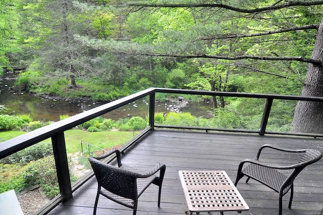 21 Bexley Ct, Goshen, CT 06756 - deck with a wooded view