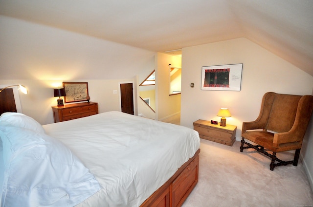 21 Bexley Ct, Goshen, CT 06756 - bedroom featuring vaulted ceiling and light colored carpet
