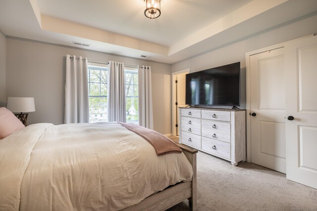 20 Jeffrey Ln, Southington, CT 06451 - bedroom featuring light colored carpet and a tray ceiling