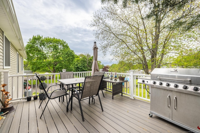 20 Jeffrey Ln, Southington, CT 06451 - wooden deck featuring outdoor dining area and area for grilling