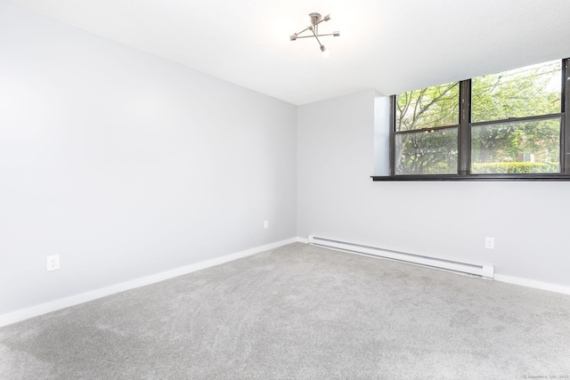 201 College St Unit 3, Middletown, CT 06457 - carpeted spare room with baseboard heating and baseboards