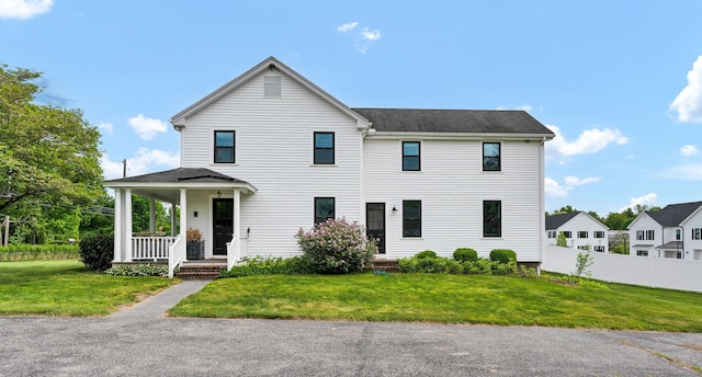235 Addison Rd, Glastonbury, CT 06033 - view of front of home with a porch and a shingled roof