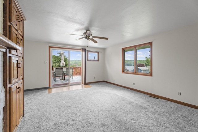 114 Wildwood Rd, East Haddam, CT 06415 - spare room with light colored carpet and ceiling fan