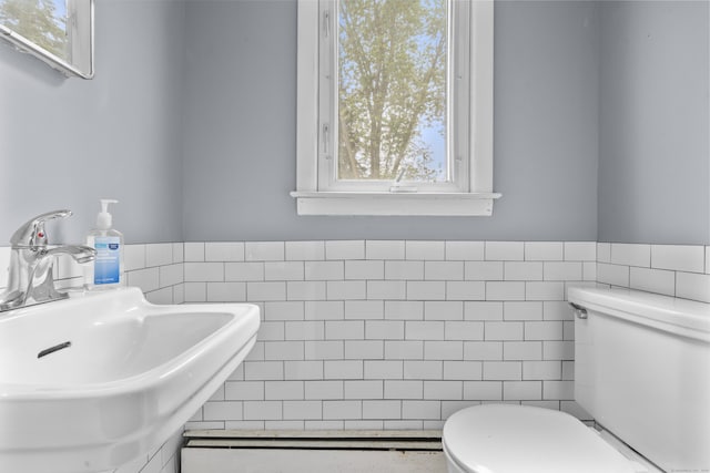 21 Cadwell Rd, Bloomfield, CT 06002 - half bathroom with tile walls and wainscoting
