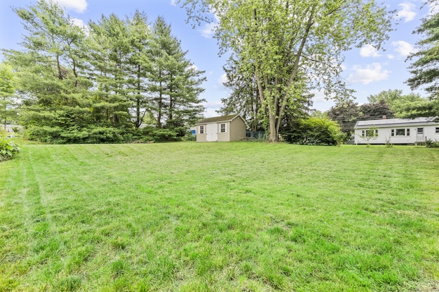 21 Cadwell Rd, Bloomfield, CT 06002 - view of green lawn featuring a shed