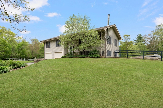 232 Bailey Hill Rd, Killingly, CT 06239 - view of yard featuring a garage and driveway