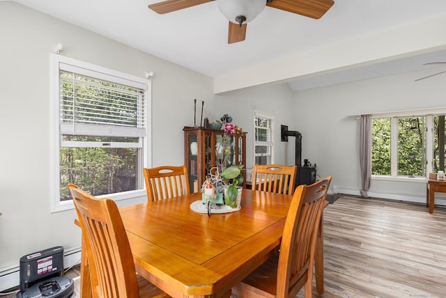 232 Bailey Hill Rd, Killingly, CT 06239 - dining room with plenty of natural light and a ceiling fan