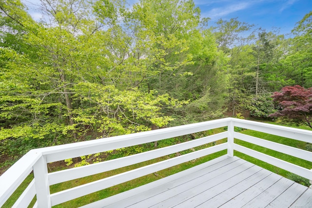 5 Bridgewater Cmn Unit 5, Bridgewater, CT 06752 - wooden deck with a forest view