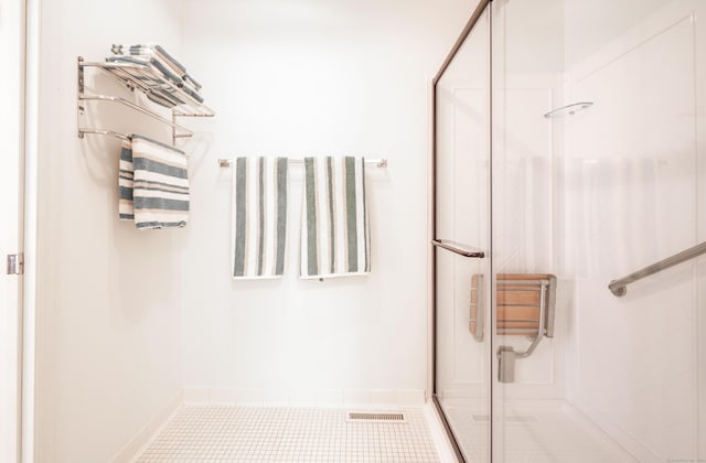 5 Bridgewater Cmn Unit 5, Bridgewater, CT 06752 - full bath with a stall shower and tile patterned floors
