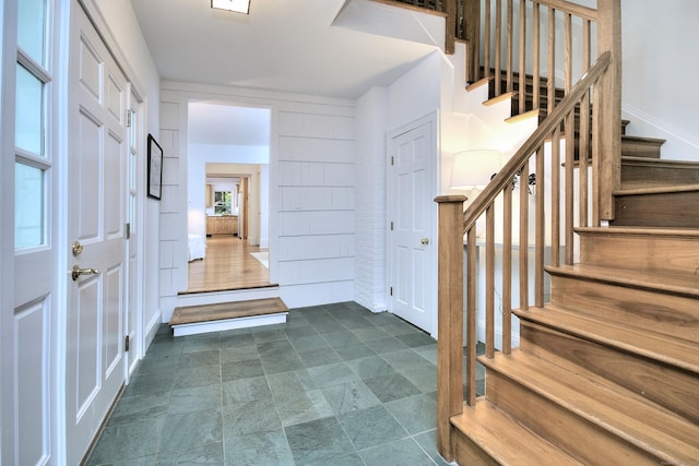 481 Ridgefield Rd, Wilton, CT 06897 - foyer entrance with stairs