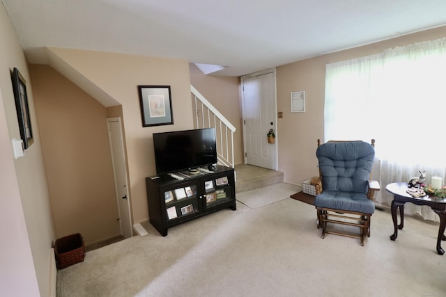 880 Long Hill Rd Unit 880, Middletown, CT 06457 - living area featuring stairway and carpet