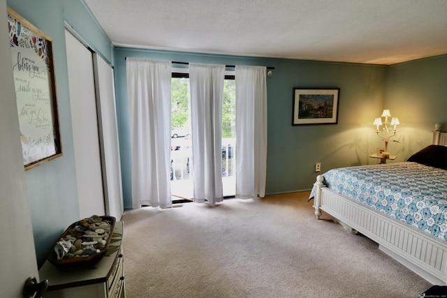 880 Long Hill Rd Unit 880, Middletown, CT 06457 - carpeted bedroom with access to outside and baseboards