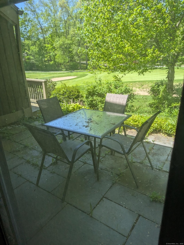 151 Heritage Vlg Unit B, Southbury, CT 06488 - view of patio / terrace featuring outdoor dining area