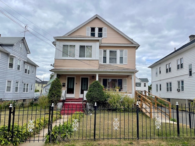 190 Holcomb St, Hartford, CT 06112 - american foursquare style home featuring covered porch