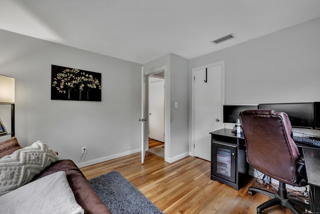 314 Old Wolcott Rd, Bristol, CT 06010 - office featuring light wood-type flooring and baseboards