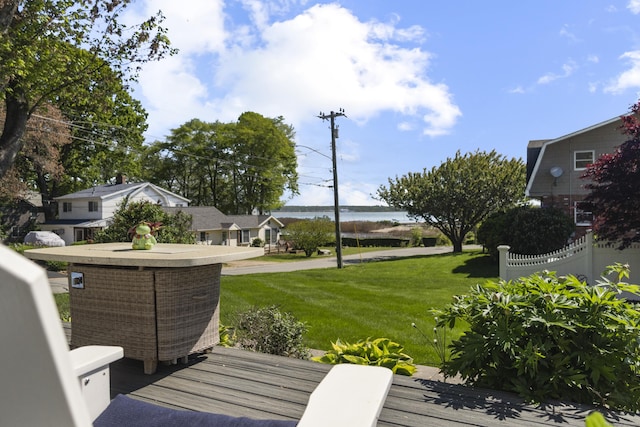 15 Attawan Ave, East Lyme, CT 06357 - view of grassy yard with a water view