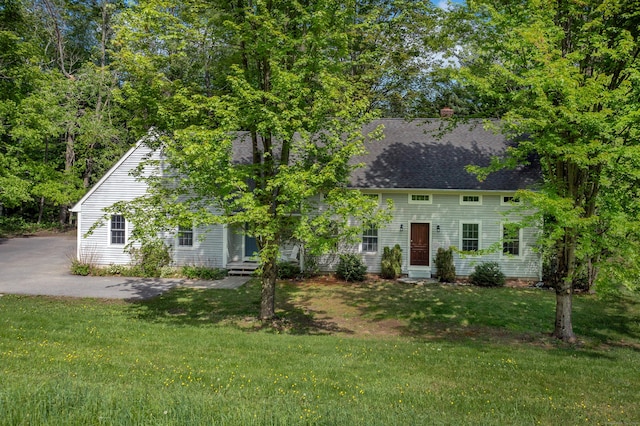 455 Milton Rd, Goshen, CT 06756 - view of front of home featuring a front lawn and roof with shingles