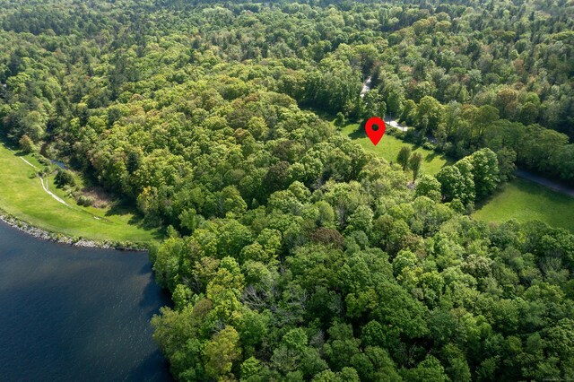 455 Milton Rd, Goshen, CT 06756 - aerial overview of property's location featuring a large body of water and a heavily wooded area
