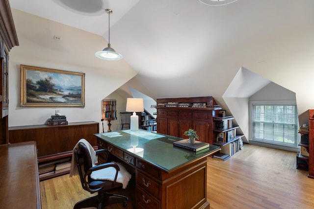 14 Fernhurst, Farmington, CT 06032 - office with vaulted ceiling and light wood-style floors