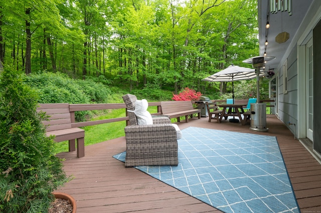 5 Old Bethel Rd, Newtown, CT 06470 - deck featuring outdoor dining space, grilling area, and a view of trees