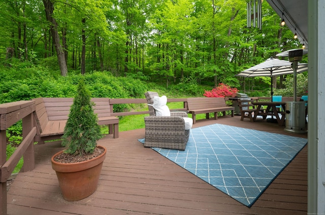 5 Old Bethel Rd, Newtown, CT 06470 - deck featuring a grill and outdoor dining area